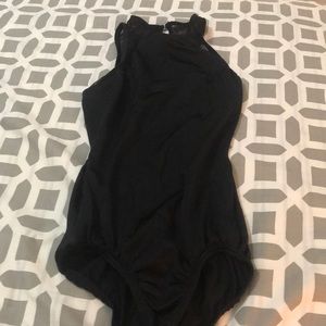 black leotard